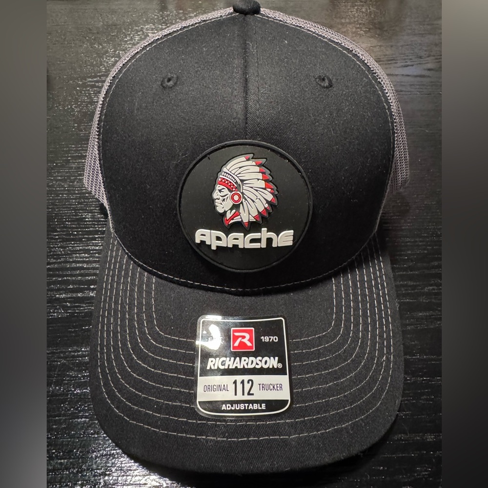 Richardson Apache Black SnapBack Trucker Cap